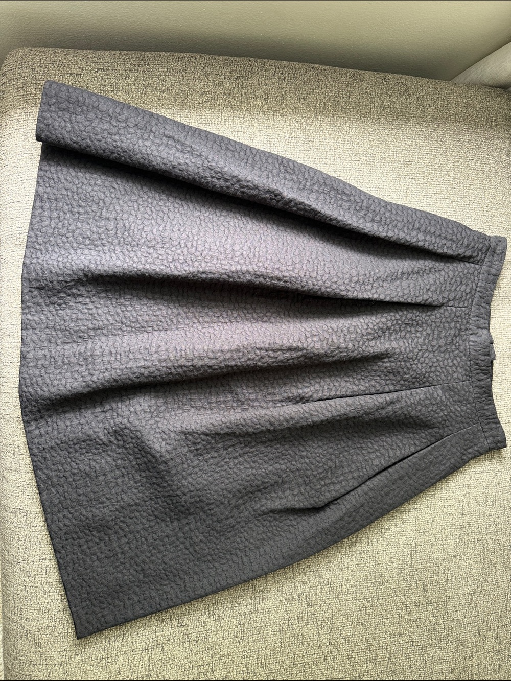 H&M Textured A-Line Skirt - Black